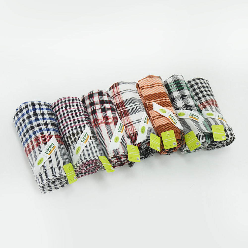 Cotton Summer Throw Kasuri khais Bed Throw Travel Blanket