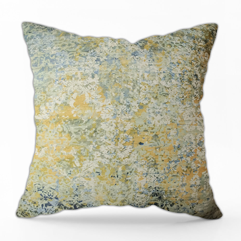 Gold fuzzy pillow sale