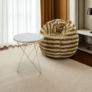 Relaxsit Double Shade Faux Fur Bean Bag Chair – Ultra Soft & Stylish Seating