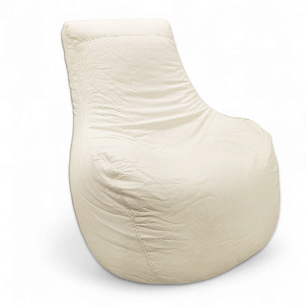 Faux Leather Comfy Bean Bag Chair without stool