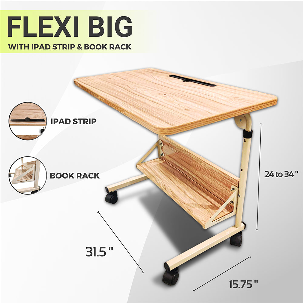 Relaxsit Flexi-Big adjustable C-Table – Bed table, Laptop Trolley Table with Adjustable Height - Relaxsit