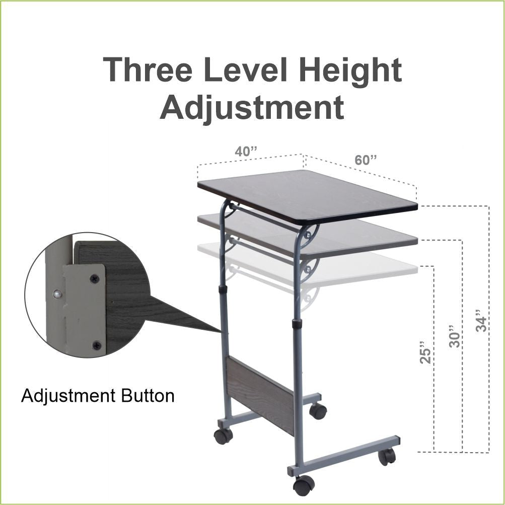 Relaxsit Flexi adjustable C-Table – Bed table, Laptop Trolley Table with Adjustable Height - Relaxsit