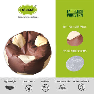 Queen Size Football Fabric Bean Bag - 