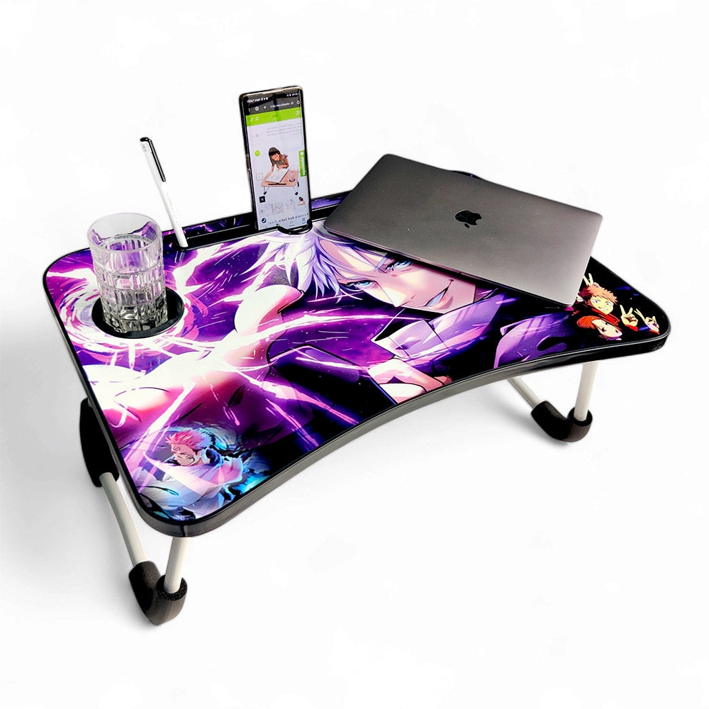 Relaxsit Bedpro Max / Printed Foldable Table Computer Table Floor table Laptop table Drawing desk Bed Table Foldable Table Notebook Stand Reading Holder Breakfast Serving Bed Tray with Tablet Slots 40 x 60 cm or 16 x 24"