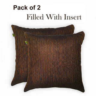 Relaxsit (Pack of 2) Jute sofa Cushions Throw Pillow Natural  jute material 17x17" or 43 x 43cm