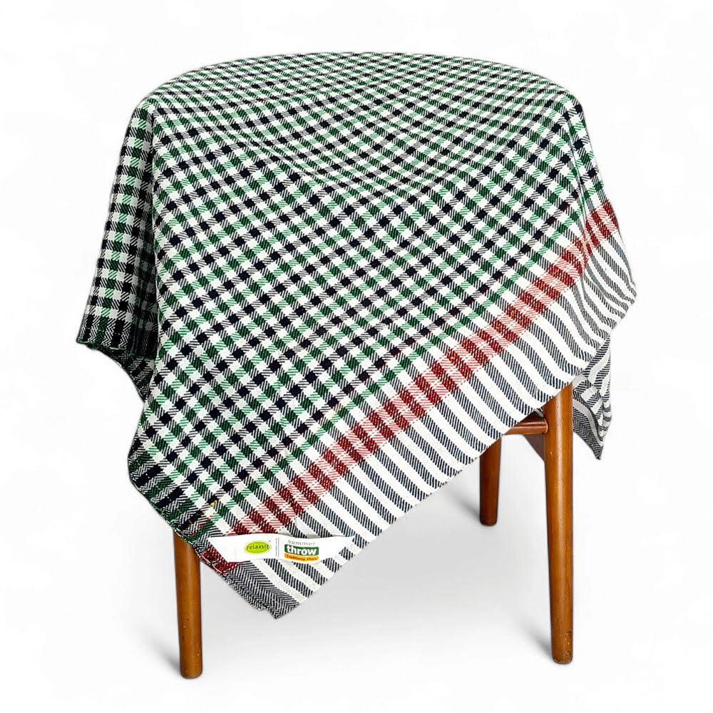 Cotton Summer Throw Kasuri khais Bed Throw Travel Blanket
