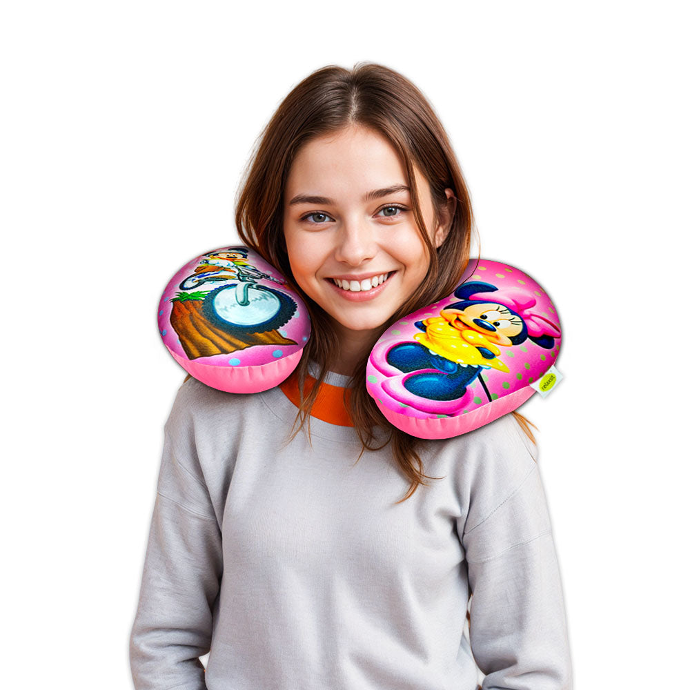 Relaxsit Chillo Pillow printed – kids, youngsters, adults designs Extremely Soft and Comfortable Neck pillow – Head and Chin Support Travel Neck Pillow - Car Neck Pillow For Travel - Travel Neck pillows