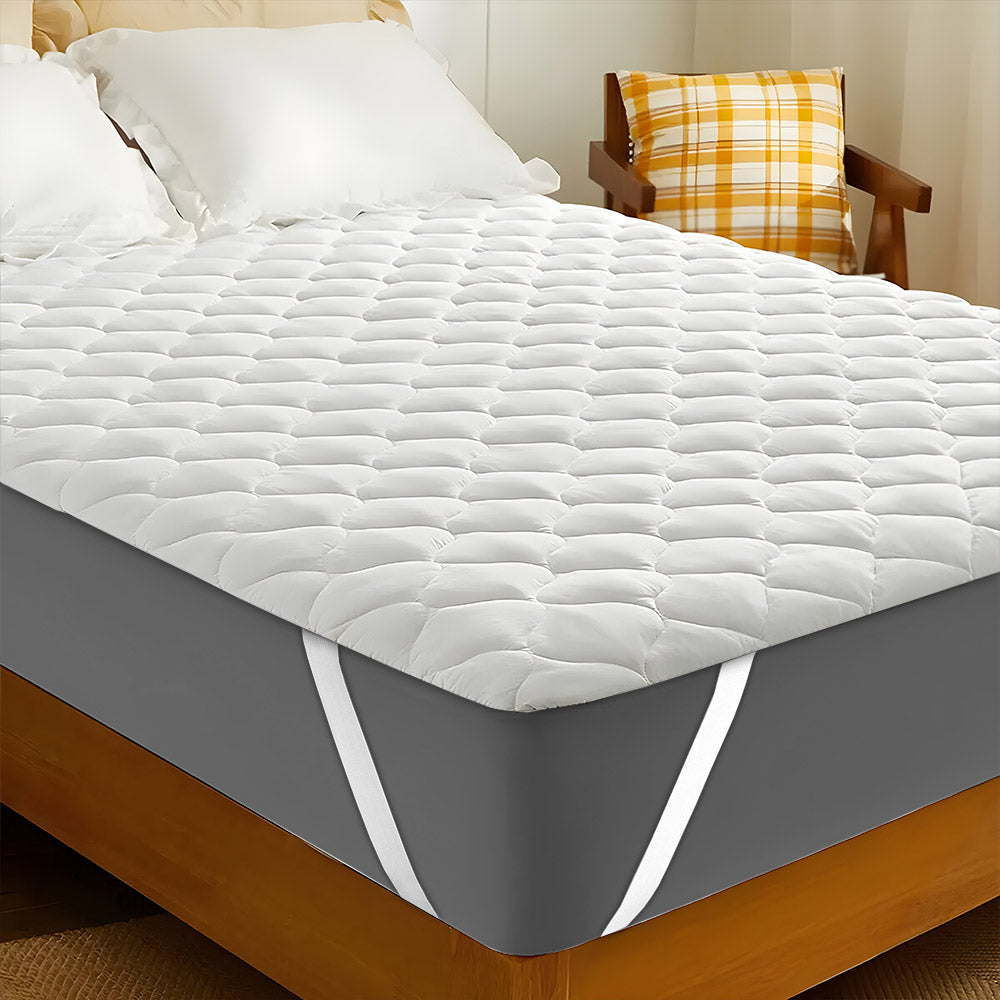 Relaxsit Quilted Mattress protector mattress pad 100% water proof high quality poly cotton (Fits very well on all mattress due to elastic corners) single, queen and king size