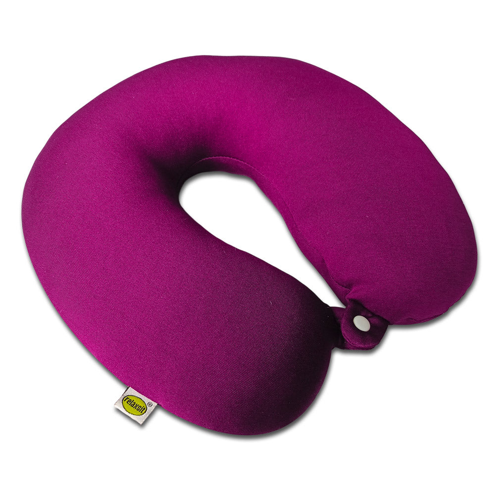 RELAXSIT World's Best Feather Soft Micro fiber Neck Pillow Travel Pillow Flight Pillow, Neck Cushion Head and Chin Supporting - Relaxsit