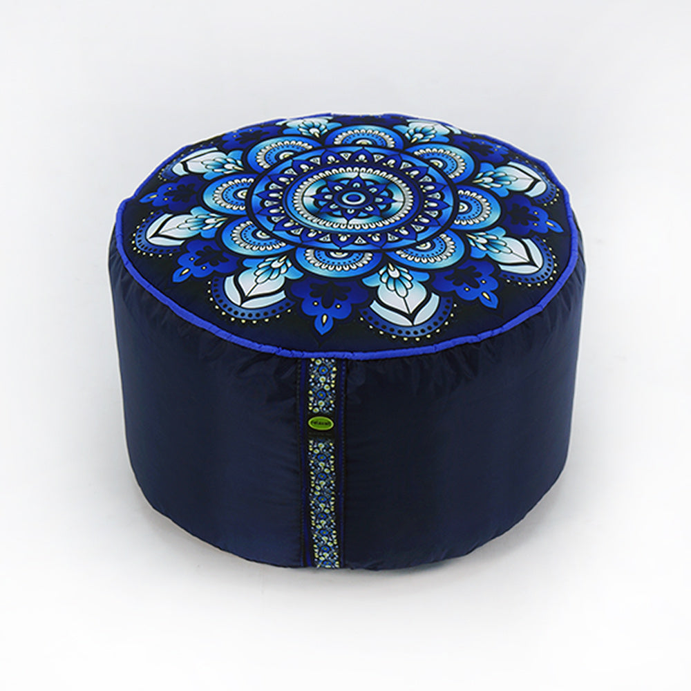 Relaxsit Bean Bag Stool – Traditional Round Footstool – Versatile Ottoman-style Footrest and Table Top – Dim. 45x45xH30cm