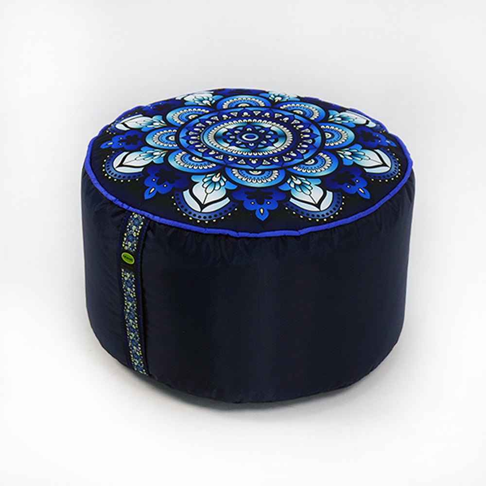Relaxsit Bean Bag Stool – Traditional Round Footstool – Versatile Ottoman-style Footrest and Table Top – Dim. 45x45xH30cm