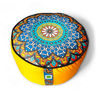 Relaxsit Bean Bag Stool – Traditional Round Footstool – Versatile Ottoman-style Footrest and Table Top – Dim. 45x45xH30cm - Relaxsit