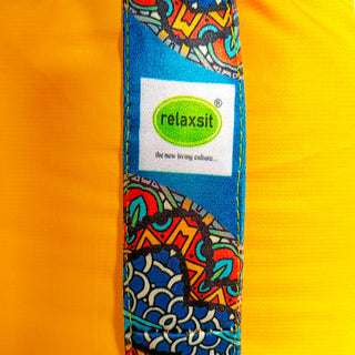 Relaxsit Bean Bag Stool – Traditional Round Footstool – Versatile Ottoman-style Footrest and Table Top – Dim. 45x45xH30cm - Relaxsit