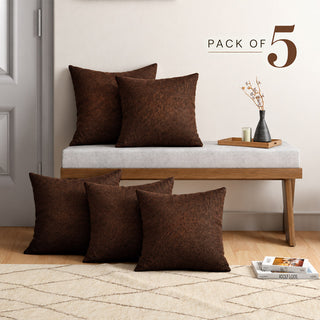 Relaxsit (Pack of 5) Jute sofa Cushions Throw Pillow Natural  jute material 17x17" or 43 x 43cm