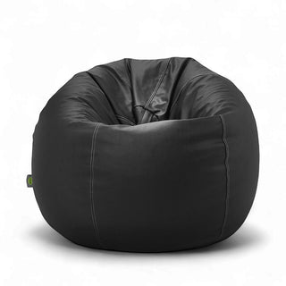 Relaxsit stretchy Puffy Leather Bean Bag medium for teens and young  adults Dim. 100x75cm