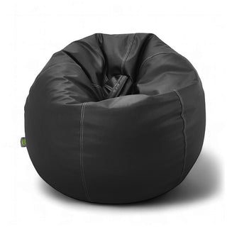 Relaxsit stretchy Puffy Leather Bean Bag medium for teens and young  adults Dim. 100x75cm