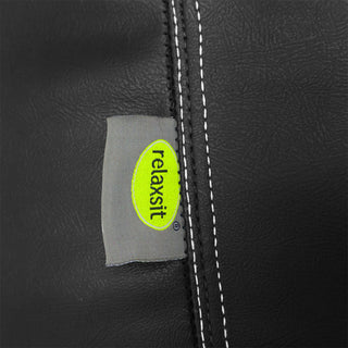 Relaxsit stretchy Puffy Leather Bean Bag medium for teens and young  adults Dim. 100x75cm