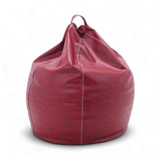 Relaxsit stretchy Puffy Leather Bean Bag medium for teens and young  adults Dim. 100x75cm