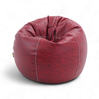 Relaxsit stretchy Puffy Leather Bean Bag medium for teens and young  adults Dim. 100x75cm