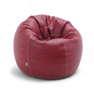 Relaxsit stretchy Puffy Leather Bean Bag medium for teens and young  adults Dim. 100x75cm