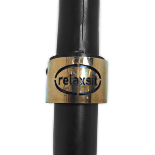 Relaxsit Orbit Swing Chair Indoor with solid foldable Stand – Green Leather seat & Golden Stainless steel openable Swing Frame