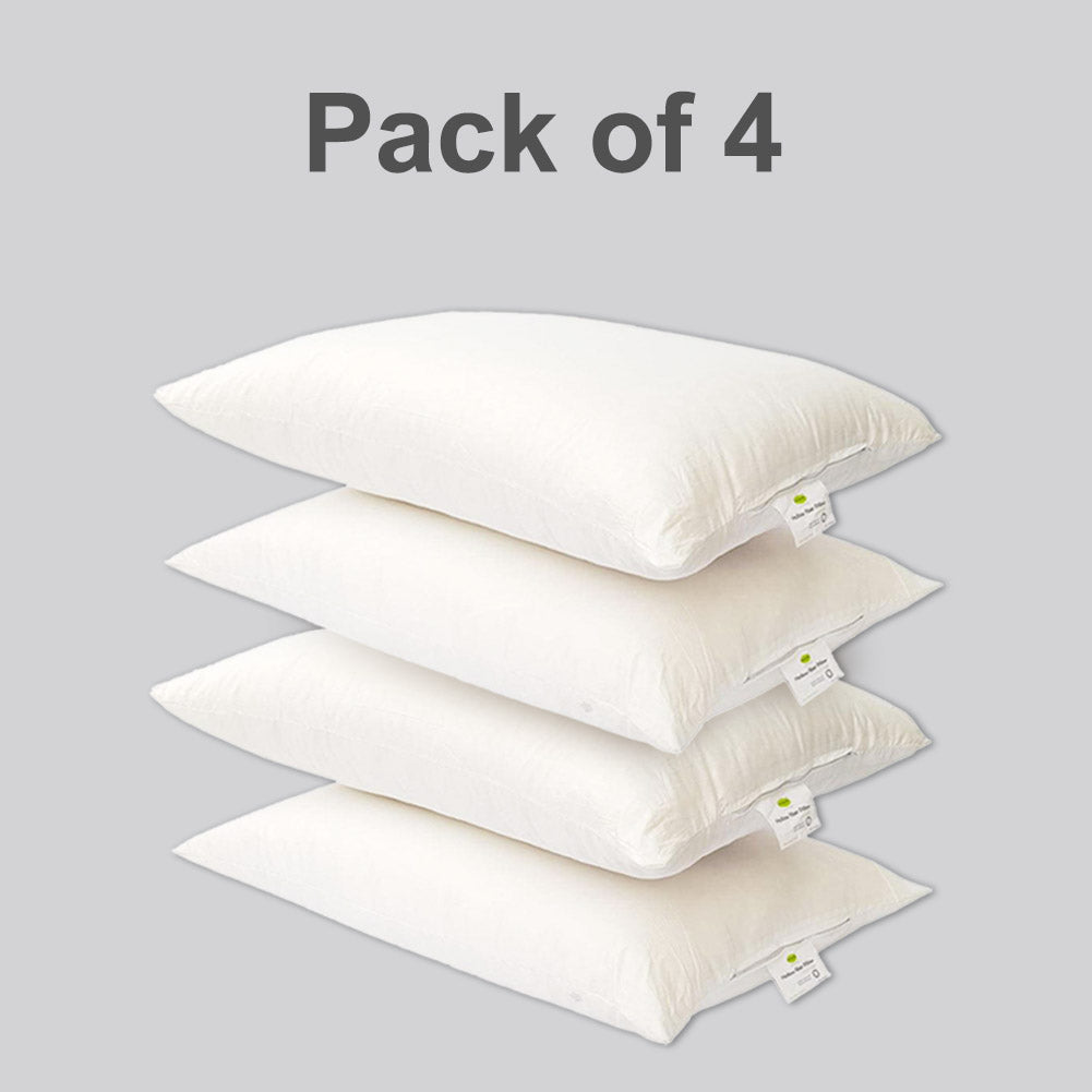 Pack of 4 Holo Fiber Pillow Standard Size - White filled