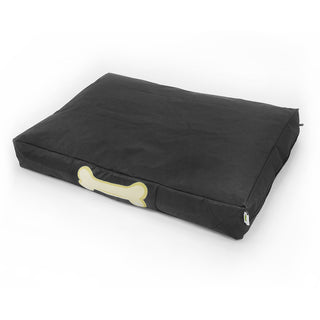 Relaxsit Large Pet Bed water proof for medium size dogs crushed foam & poly beans filled  Removable Cover