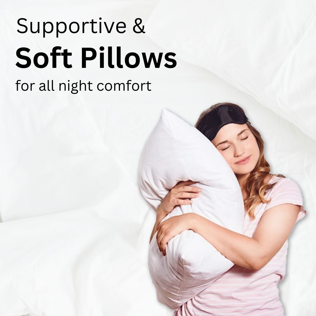 Holo Fiber Pillow Standard Size - White filled -  - Relaxsit