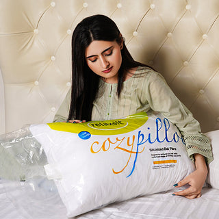 Relaxsit  Premium Quality Ball Fiber Pillow Standard Size,  Single, pack of 2 and Pack of 4 - White filled