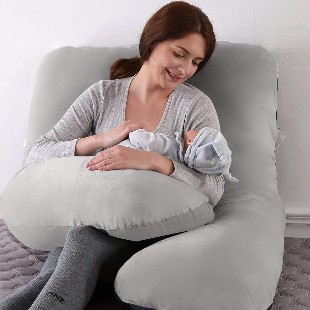 U Shaped Maternity Full Body Pillow for Women with Hip, Leg, Back, Belly Support U - shaped Bed Pillow options.