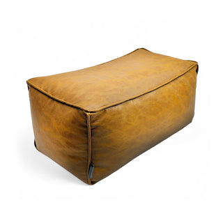 Relaxsit Premium jumboo Leather poof bean bag set with jumboo automan crushed foam and polystyrene filling.