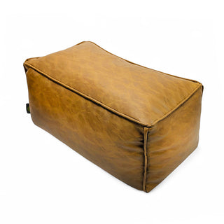 Relaxsit Premium jumboo Leather poof bean bag set with jumboo automan crushed foam and polystyrene filling.