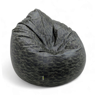 Relaxsit Premium jumboo Leather poof bean bag set with jumboo automan crushed foam and polystyrene filling.