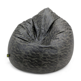 Relaxsit Premium jumboo Leather poof bean bag set with jumboo automan crushed foam and polystyrene filling.