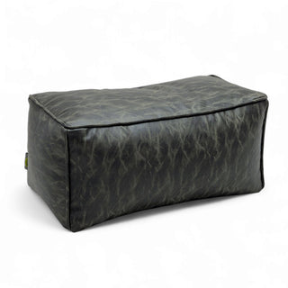 Relaxsit Premium jumboo Leather poof bean bag set with jumboo automan crushed foam and polystyrene filling.