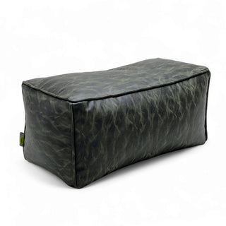 Relaxsit Premium jumboo Leather poof bean bag set with jumboo automan crushed foam and polystyrene filling.
