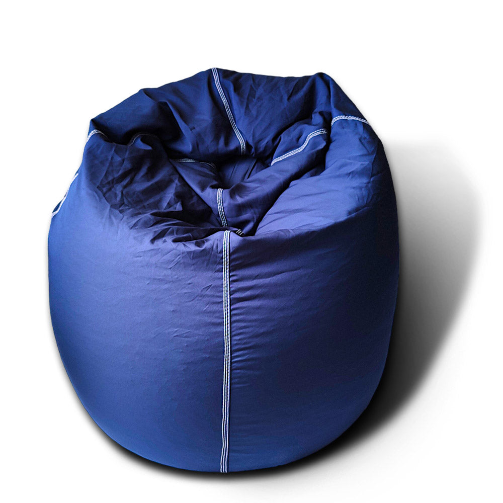 Puffy Plain Fabric Bean Bag