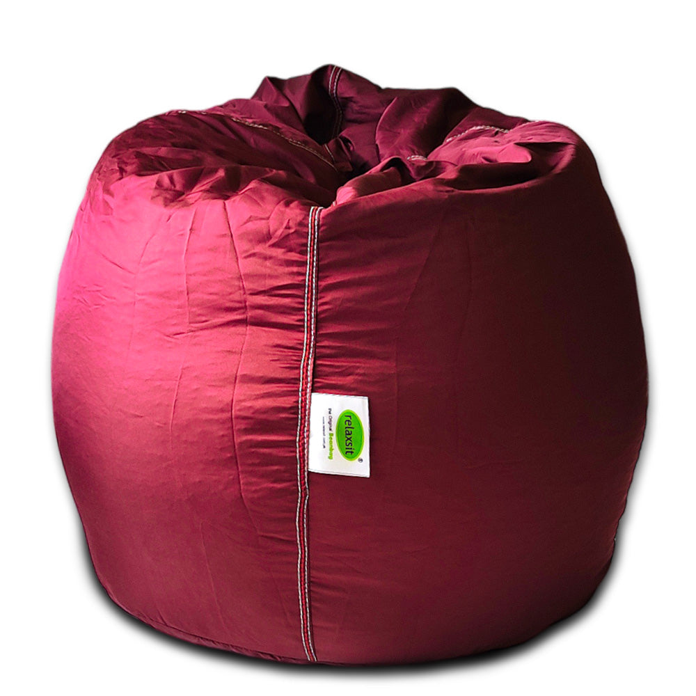 Puffy Plain Fabric Bean Bag
