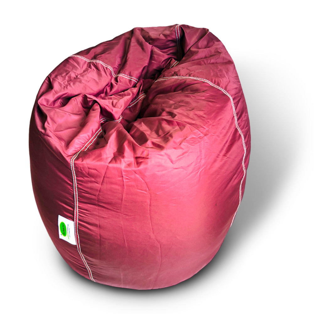 Puffy Plain Fabric Bean Bag