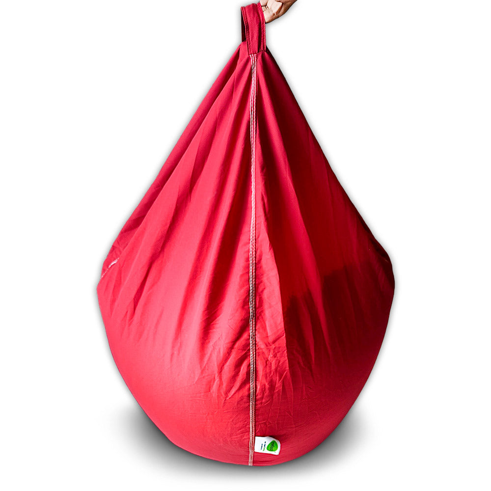 Puffy Plain Fabric Bean Bag