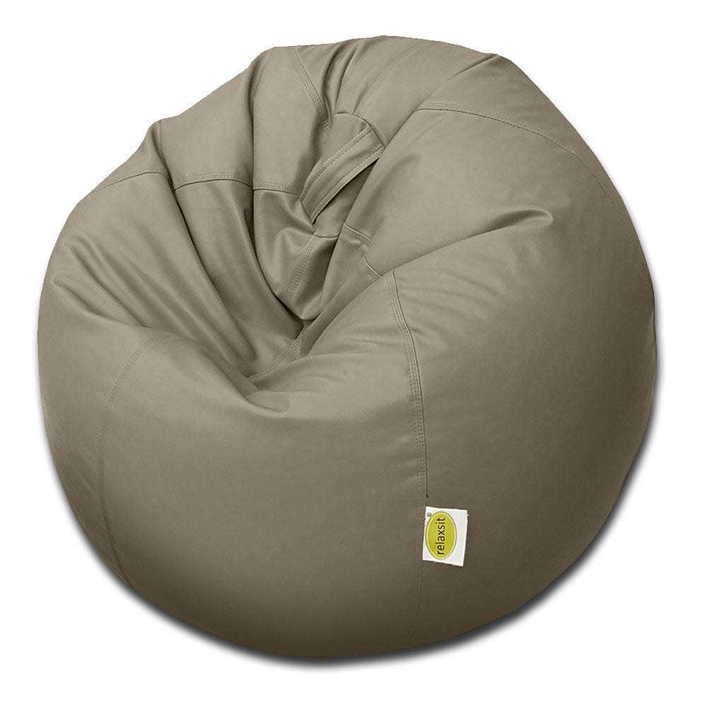 Relaxsit Puffy Leather Bean Bag – Versatile Comfy Bean Bag for Lounge and Bedroom – Water-Repellant Dim. 110x80cm - Relaxsit