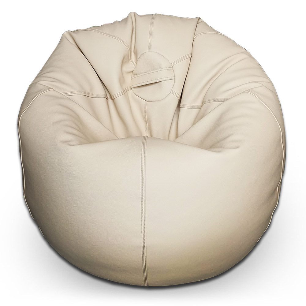 Relaxsit Puffy Leather Bean Bag – Versatile Comfy Bean Bag for Lounge and Bedroom – Water-Repellant Dim. 110x80cm - Relaxsit