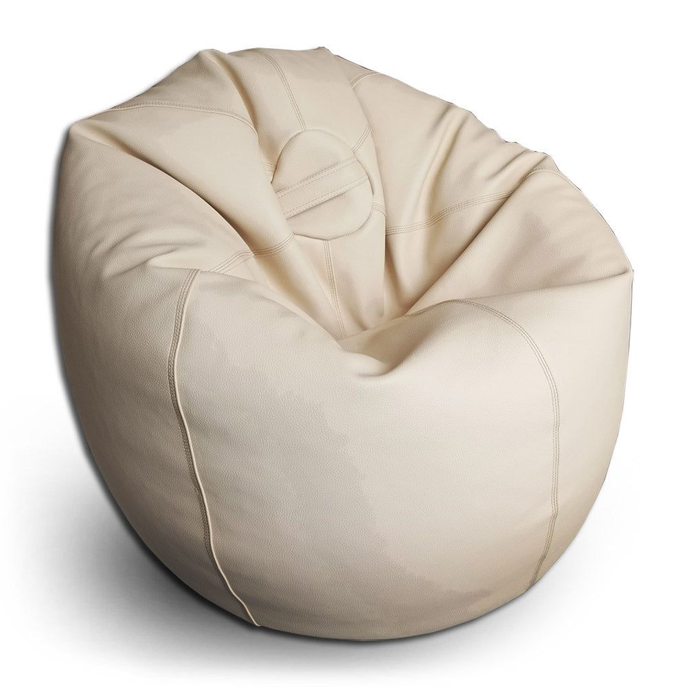 Relaxsit Puffy Leather Bean Bag – Versatile Comfy Bean Bag for Lounge and Bedroom – Water-Repellant Dim. 110x80cm - Relaxsit