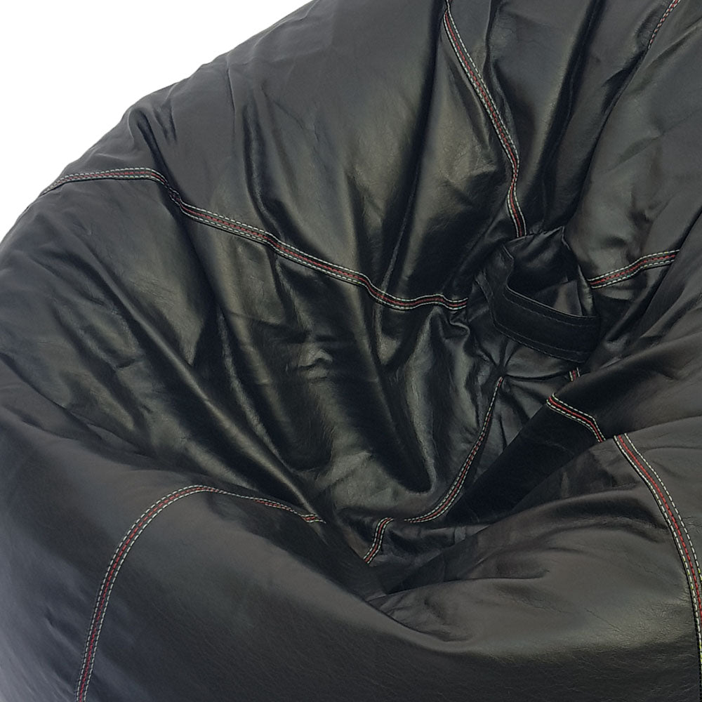 Relaxsit Puffy Leather Bean Bag – Versatile Comfy Bean Bag for Lounge and Bedroom – Water-Repellant Dim. 110x80cm - Relaxsit