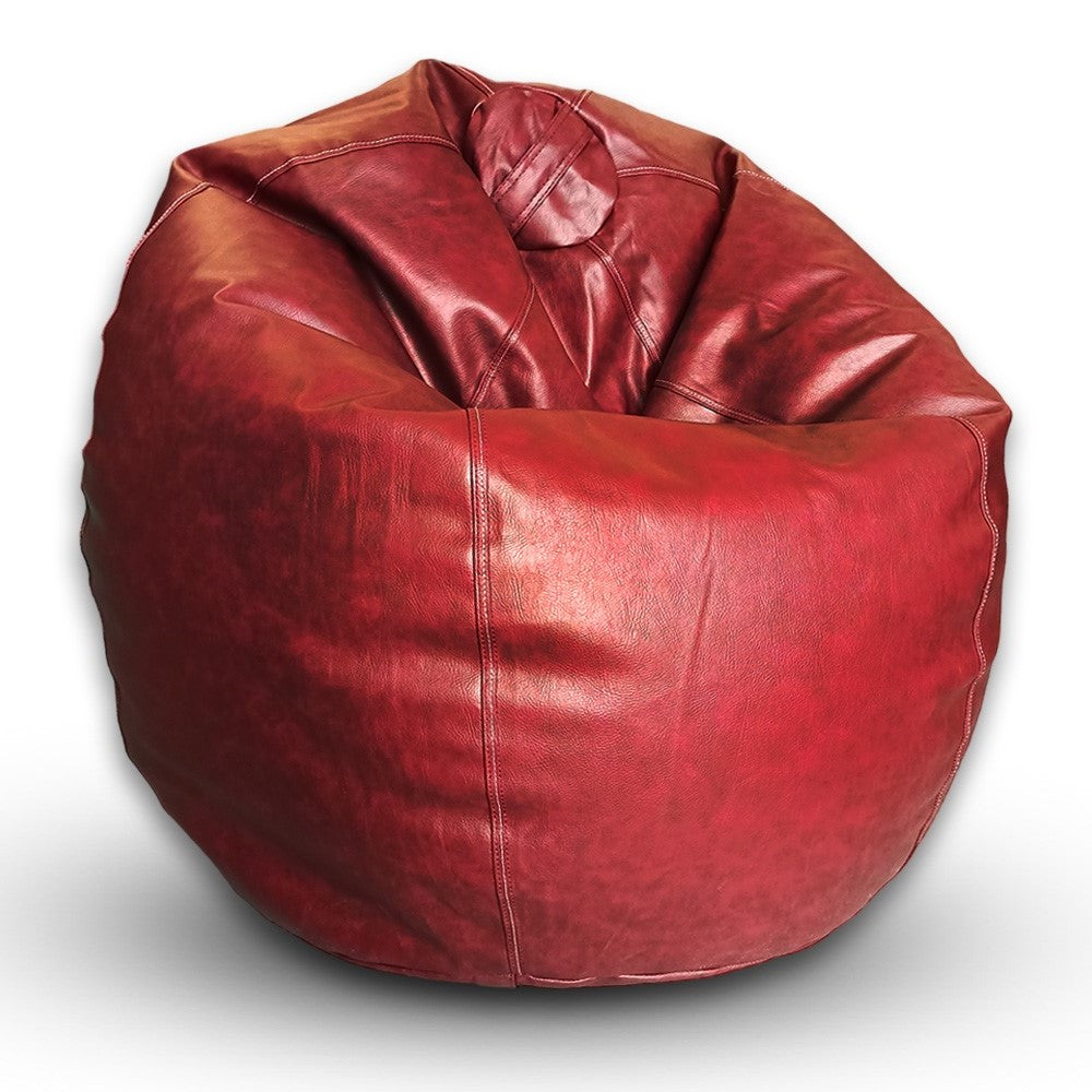 Relaxsit Puffy Leather Bean Bag – Versatile Comfy Bean Bag for Lounge and Bedroom – Water-Repellant Dim. 110x80cm - Relaxsit