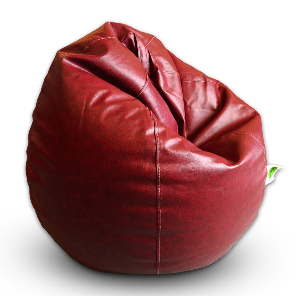 Relaxsit Puffy Leather Bean Bag – Versatile Comfy Bean Bag for Lounge and Bedroom – Water-Repellant Dim. 110x80cm - Relaxsit