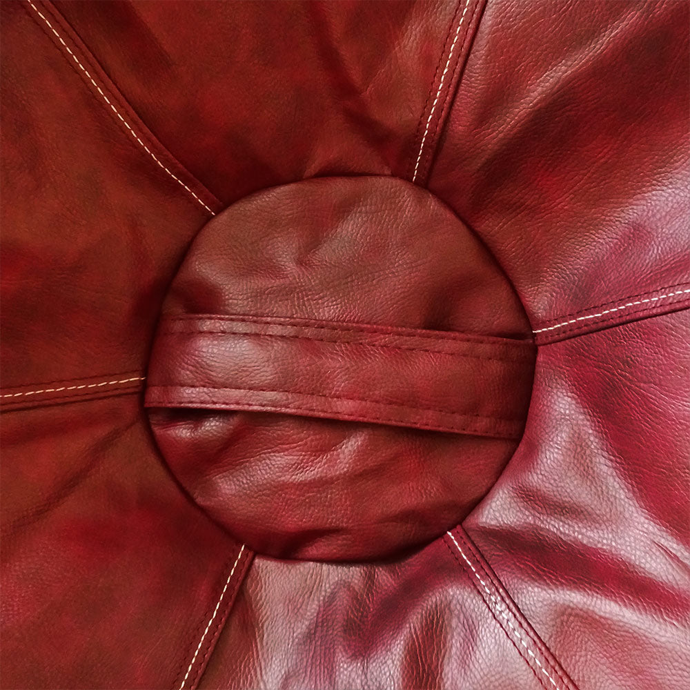 Relaxsit Puffy Leather Bean Bag – Versatile Comfy Bean Bag for Lounge and Bedroom – Water-Repellant Dim. 110x80cm - Relaxsit