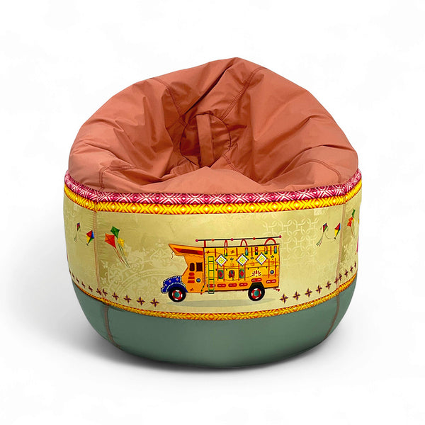 Relaxsit Punjab Cultural printed Medium-Sized Bean Bag