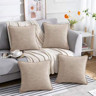 Relaxsit Bookly Cushion Covers Pack of 4  Premium Sofa & Chair Cushion Covers