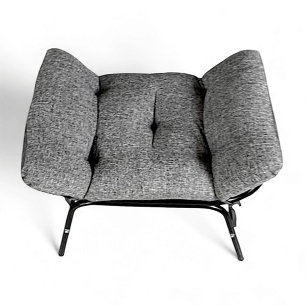 Relaxsit Aura rocking chair Ottoman Stool, Modern Design with Grey Cushion